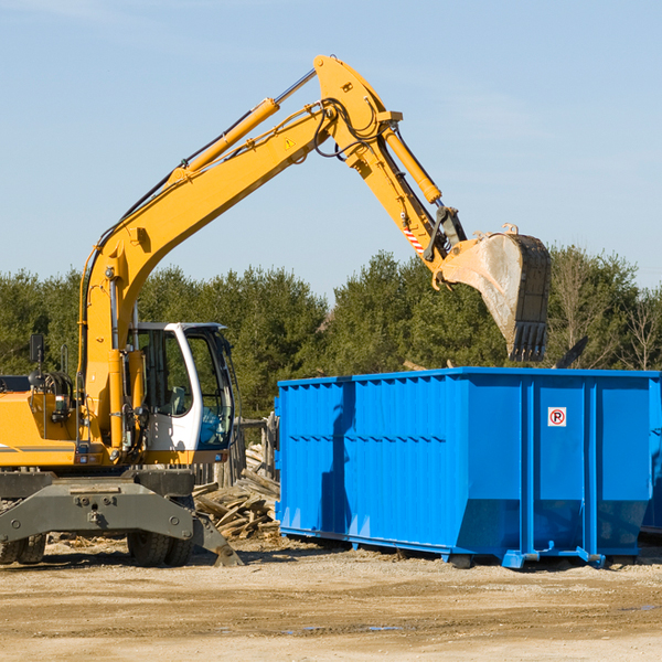 are there any restrictions on where a residential dumpster can be placed in Plainview New York